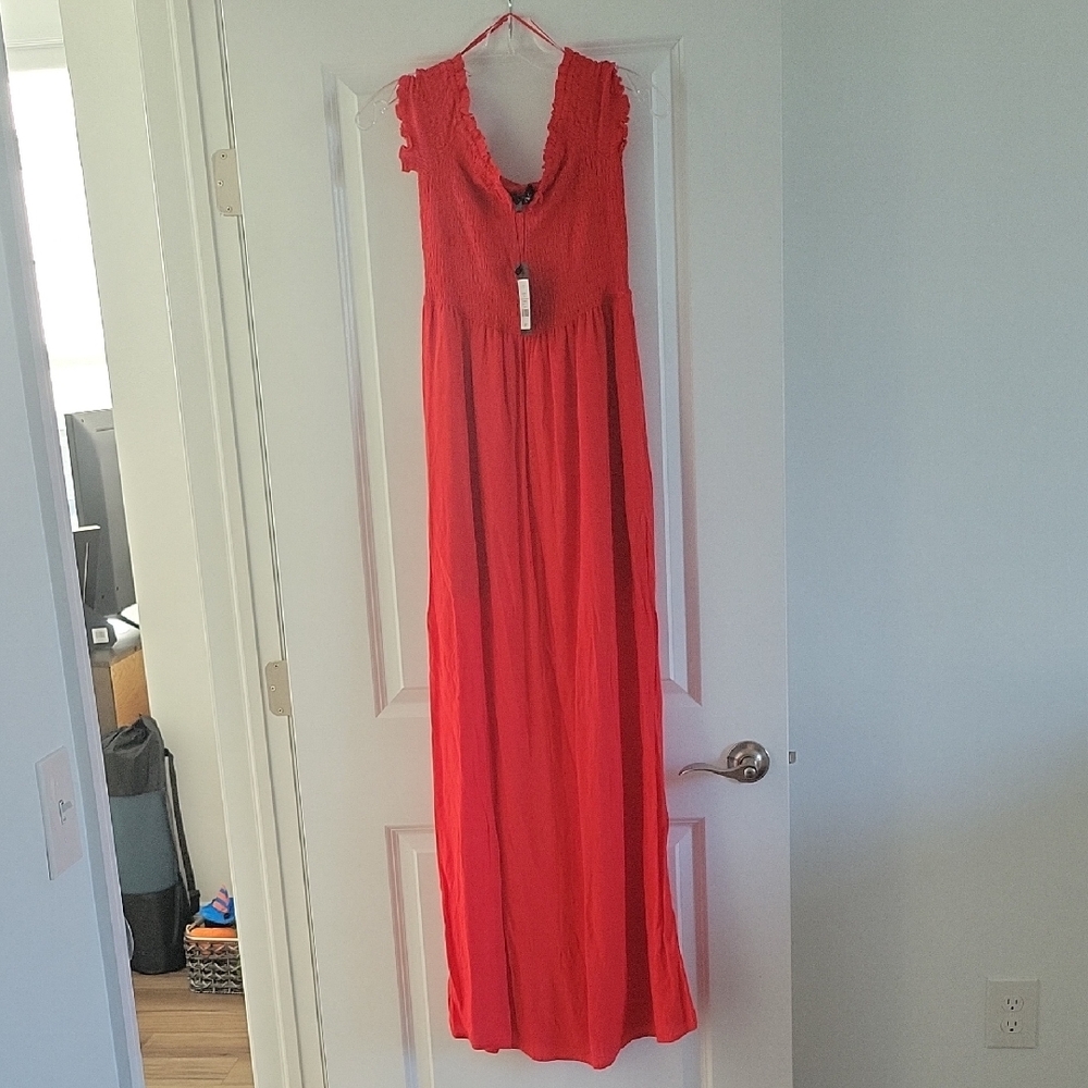 Dynamite Pink Sleeveless Cowl Neck Gown